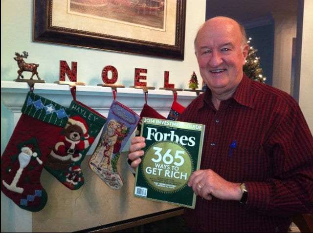Dr. Mark Skousen with Forbes magazine issue