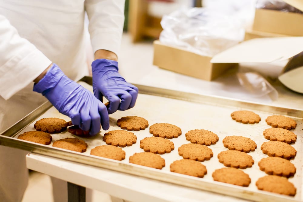 Cookie production in a factory